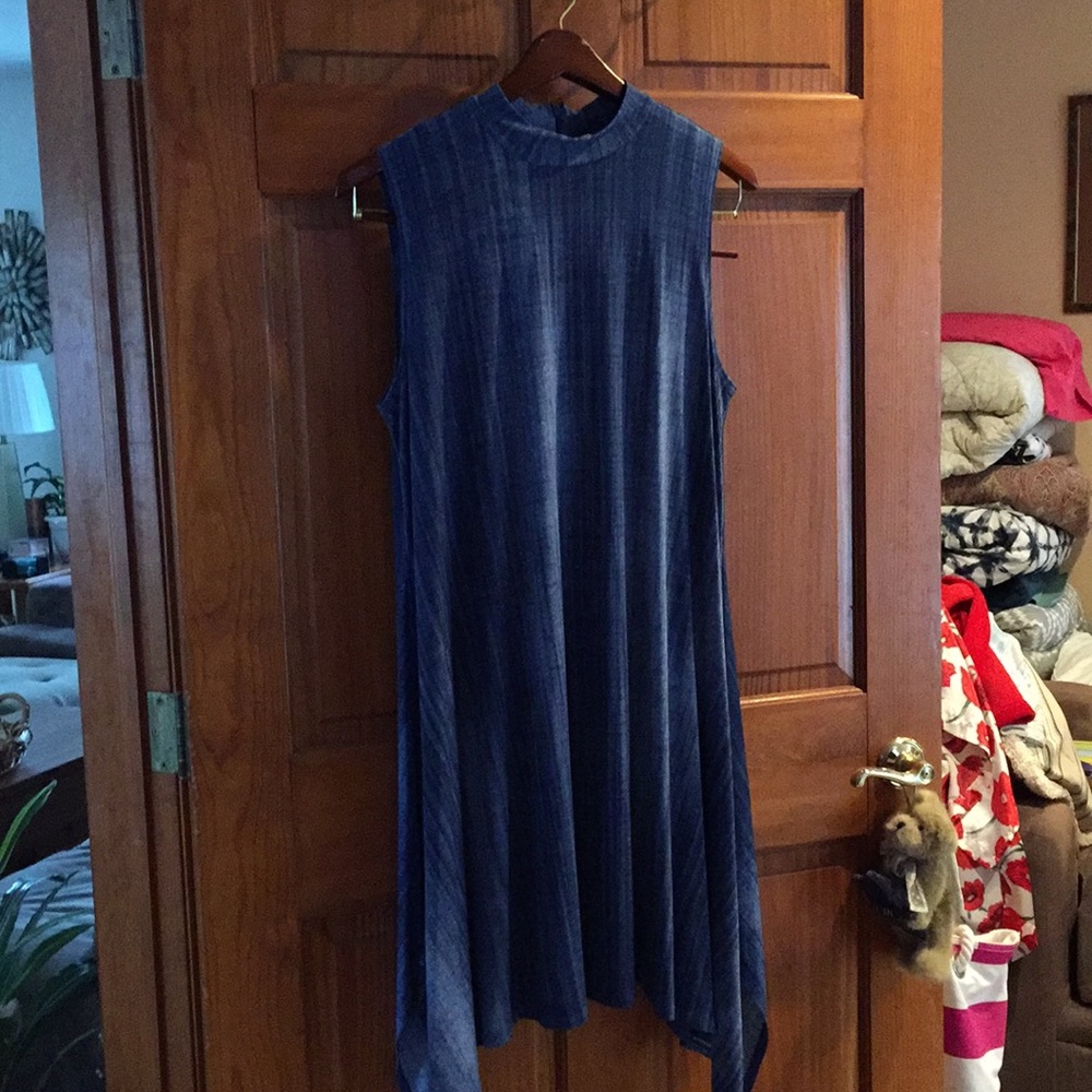 Mock turtleneck dress